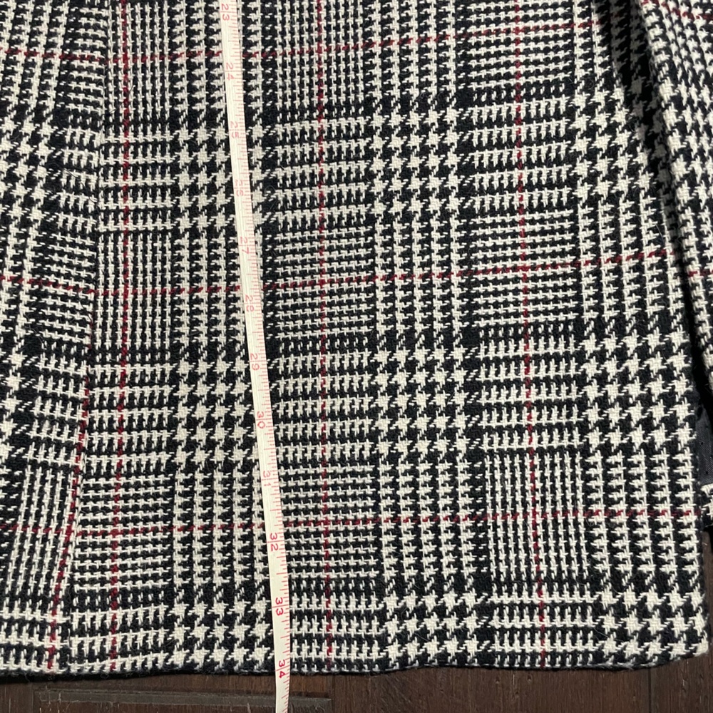 Price to sell: Sezane Johnson Coat Carreaux Ecru Noir - Size 42 - Picture 5 of 8